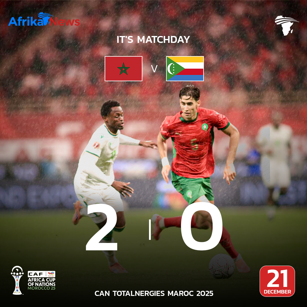 CAN 2025 : le Maroc s’impose face aux Comores au Stade Prince Moulay Abdallah